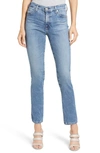 Ag Mari High Waist Slim Straight Leg Jeans In Blue