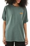 Iets Frans Cotton Boyfriend T-shirt In Green Vetiver