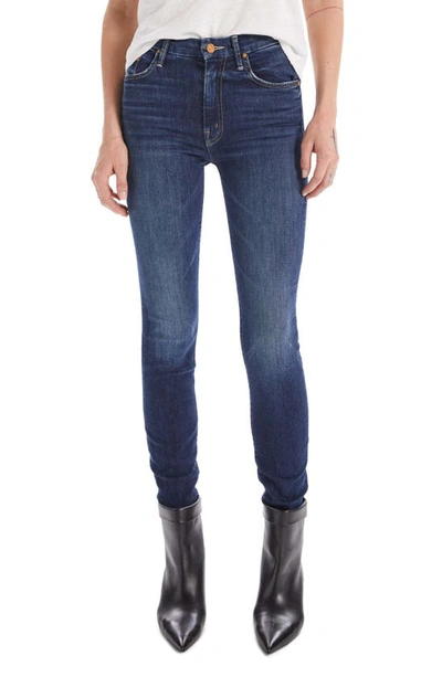 Mother High Waisted Looker Ankle Fray Jean - Atterley In Blue