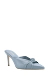 Guess Akela Pointed Toe Pump In Light Gray Leather