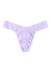 Hanky Panky Organic Cotton Thong In Wisteria Purple