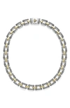Lagos 18k Yellow Gold & Sterling Silver High Bar Link Statement Necklace, 16 In Two-tone