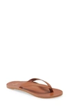 Beek Seabird Flip Flop In Tan/ Tan