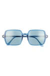 Ray Ban Square Acetate Sunglasses In Blue
