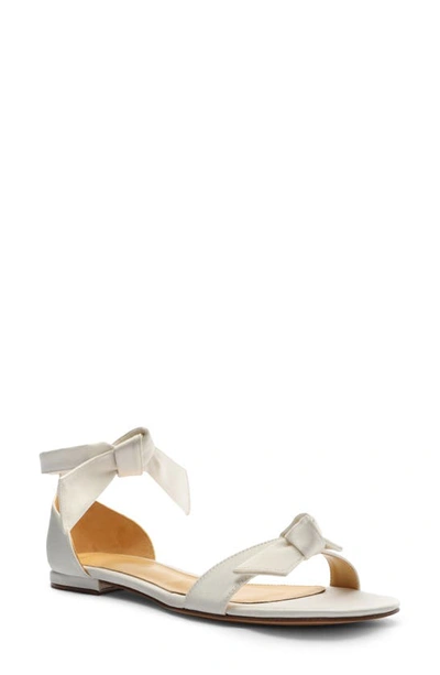 Alexandre Birman Clarita Ankle Tie Sandal In White