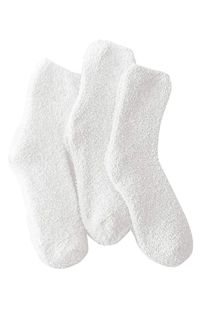 Stems Women's Three Pack H Cozy Ankle Socks In Ivory