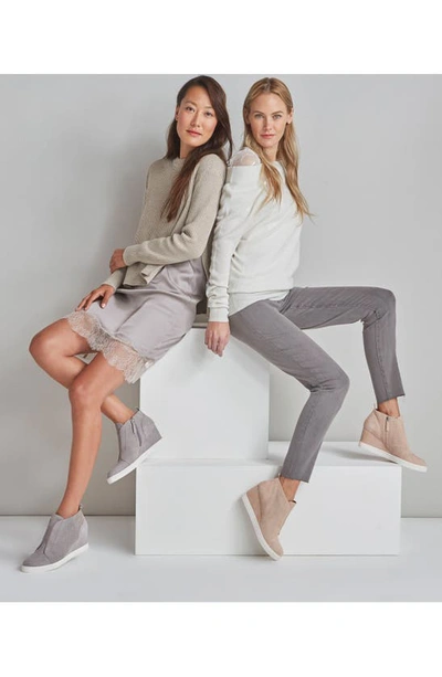 Linea Paolo Felicia Wedge Sneaker In Light Grey