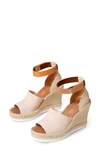 Toms Marisol Espadrille Wedge Sandal In Pink Suede