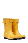 Joules Print Molly Welly Rain Boot In Gold Ducks