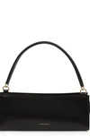 Mansur Gavriel Pencil Case Leather Shoulder Bag In Black