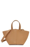 Mansur Gavriel Mini Tulipano Leather Shoulder Bag In Desert