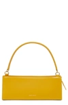 Mansur Gavriel Pencil Case Leather Shoulder Bag In Golden Yellow