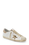 Golden Goose Super-star Low Top Sneaker In White/ Beige/ Gold