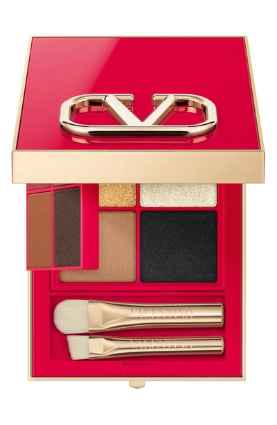 Valentino Colour-flip Multi-look Eyeshadow Palette In 01 When In Roma