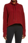 Sweaty Betty Harmonise Luxe Sweatshirt In Falu Red