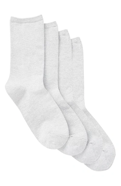 Stems 4-pack Comfort Crew Socks In White