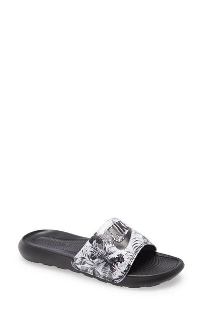 Nike Women's Victory One Print Slide Sandals From Finish Line In Black/black