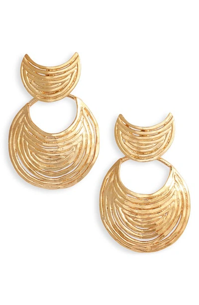 Gas Bijoux Luna Wave Mini Earrings In Gold