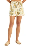 Sanctuary Endless Summer Leaf-print Shorts In Soft Palm