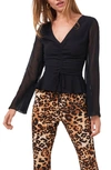 1.STATE RUCHED BELL SLEEVE TOP,8151089