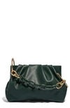 House Of Want Chill Vegan Leather Frame Clutch In Hunter Green