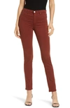 Ag 'the Prima' Cigarette Leg Skinny Jeans In Dark Hibiscus