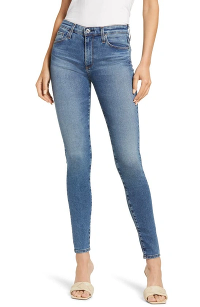 Ag Farrah Skinny Ankle High-rise Jeans In Multi
