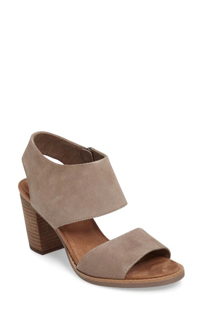 Toms Majorca Block Heel Sandal In Natural/ Natural