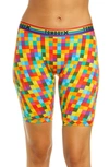 Tomboyx 9-inch Boxer Briefs In Rainbow Squared Print