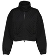 Moncler Diamond Quilted Jersey Jacket In Black