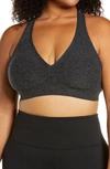 Beyond Yoga Lift Your Spirits Sports Bra In Black-charcoal