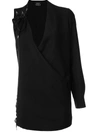 ANTHONY VACCARELLO ONE SLEEVE LACE-UP DRESS,16H101411644050