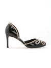 Sarah Chofakian Patent Leather Pumps In Schwarz