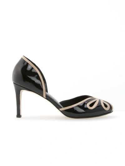 Sarah Chofakian Patent Leather Pumps In Schwarz