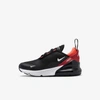 Nike Air Max 270 Little Kids' Shoe In Black,university Red,bright Crimson,white