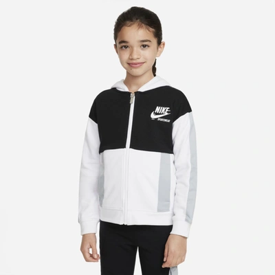 Nike Sportswear Heritage Little Kids' Full-zip Hoodie In Black