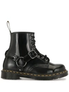 DR. MARTENS' 1460 HARNESS ANKLE BOOTS