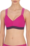 Natori Dynamic Convertible Contour Sports Bra (32b) In Electric Pink/sumac