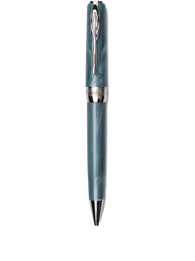 Pineider Full Metal Jacket Ballpoint Pen In Grau