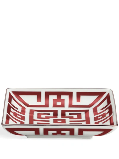 Ginori 1735 Labirinto Trinket Dish (13cm) In Rot