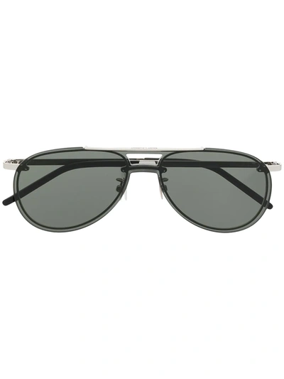 Saint Laurent Sl416 Mask 太阳眼镜 In Grau