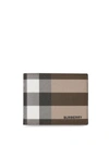 BURBERRY CHECK E-CANVAS BIFOLD WALLET