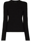 GIVENCHY 4G PATTERN CREW NECK JUMPER