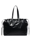 Isabel Marant Baggara Puffy Drawstring Shoulder Bag In 01bk Black