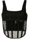 DION LEE SUSPENDED UTILITY CORSET TOP