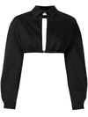 DION LEE CUT-OUT CROPPED SHIRT