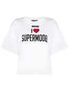 Dolce & Gabbana Supermodel Print Oversized T-shirt In Weiss