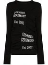 Opening Ceremony Box Logo Crew-neck Jumper In Schwarz