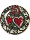 La Doublej Open Heart Set Of 2 Dessert Plates In Grün
