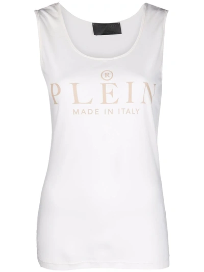 Philipp Plein Logo-print Tank Top In White